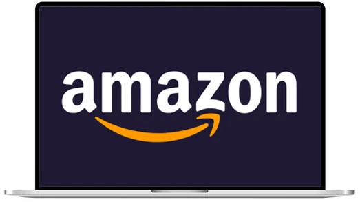 Amazon op het scherm