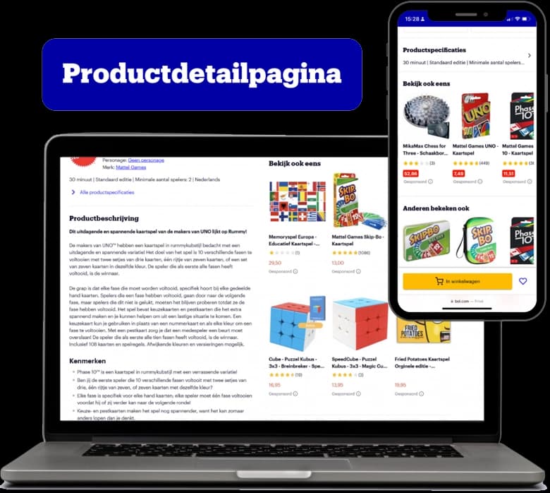 Sponsored Products op een productpagina op Bol